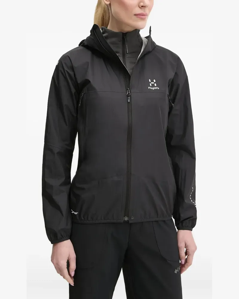 Haglöfs L.I hooded jacket - Schwarz Schwarz