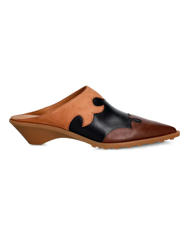 Camper Verzierte Palau Pumps aus Mesh - Braun Braun