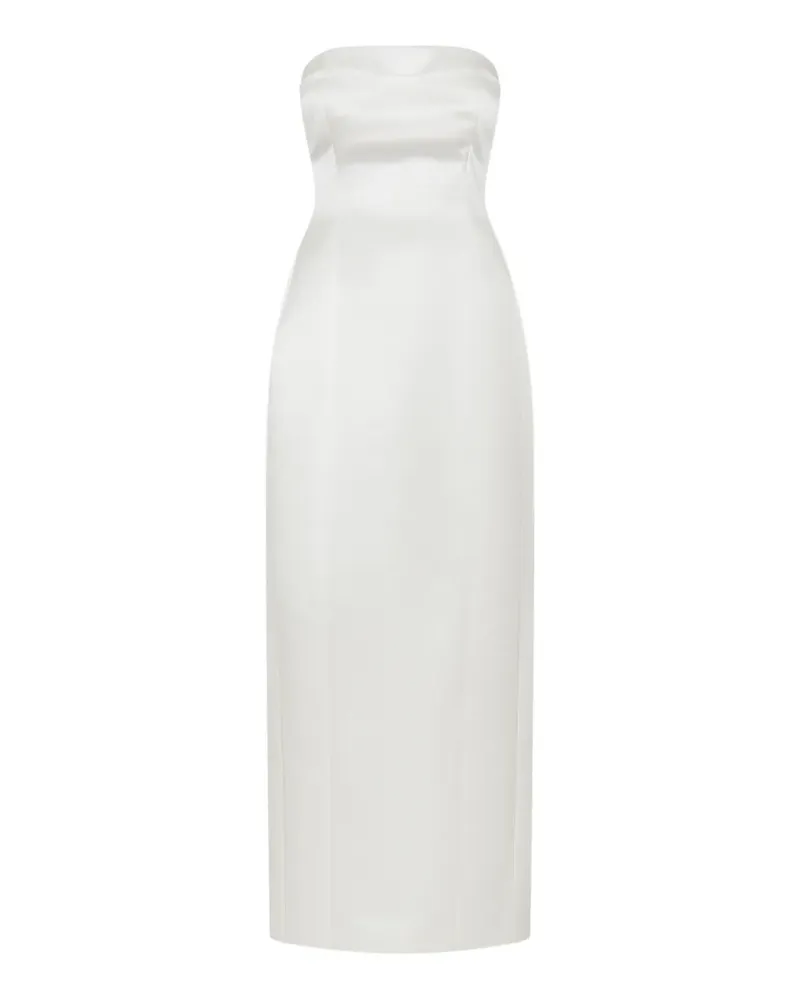 NICHOLAS Kasia strapless midi dress - Weiß Weiß
