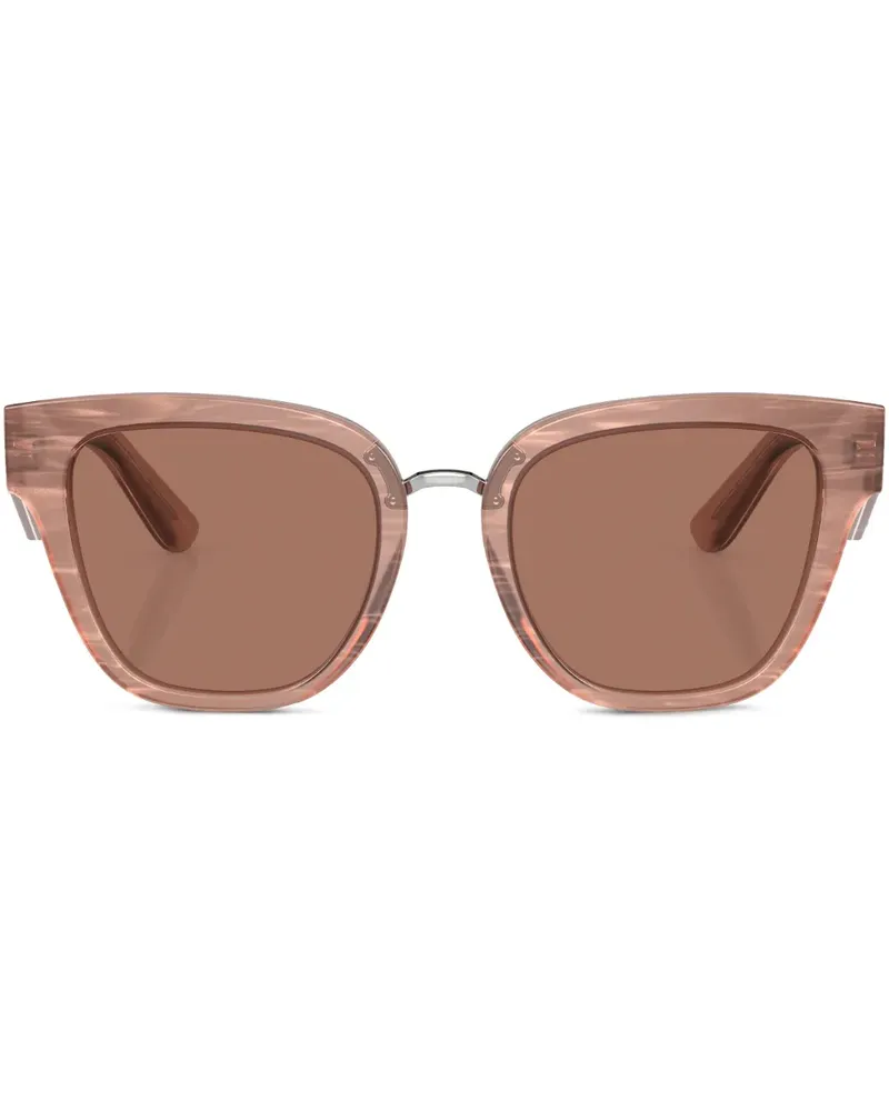 Dolce & Gabbana Cat-Eye-Sonnenbrille in Schildpattoptik - Braun Braun