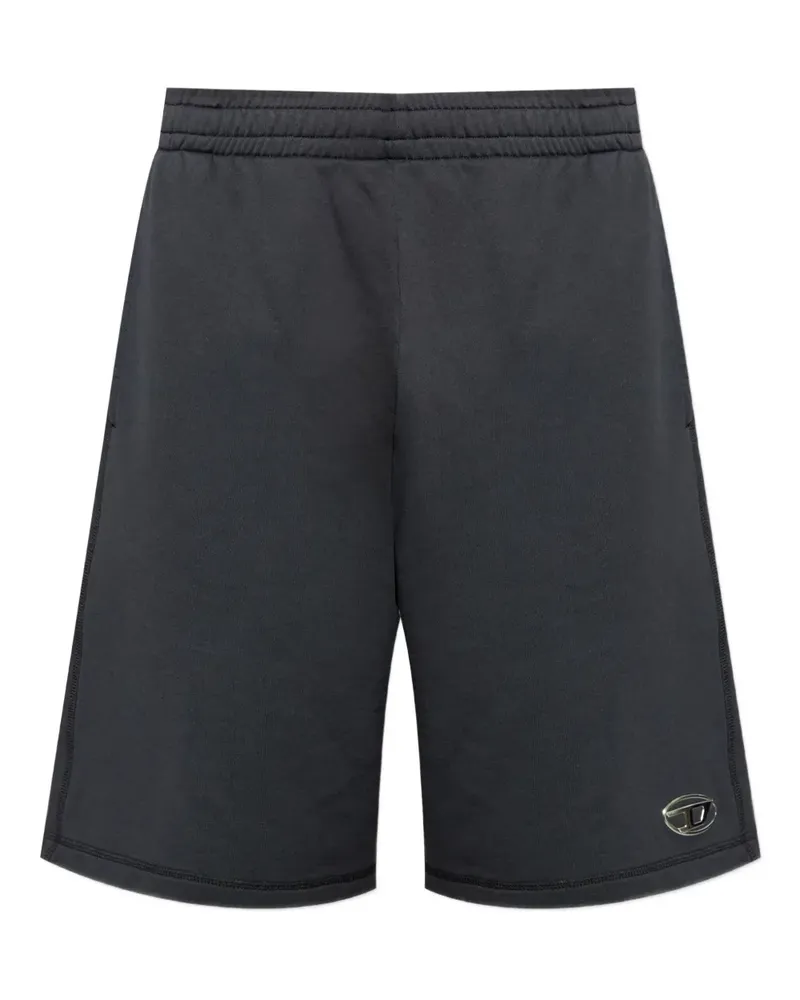 Diesel P-Marshy Shorts mit Logo - Schwarz Schwarz