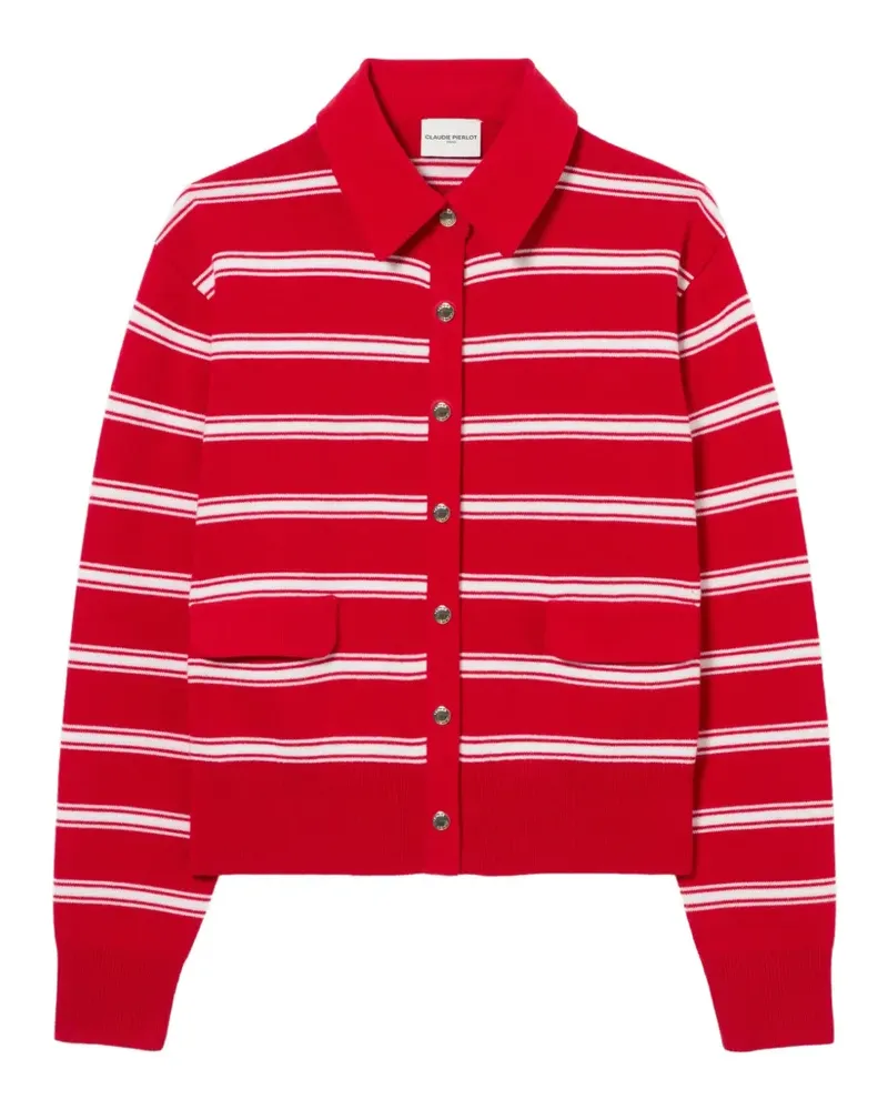 Claudie Pierlot Gestreifter Cardigan - Rot Rot
