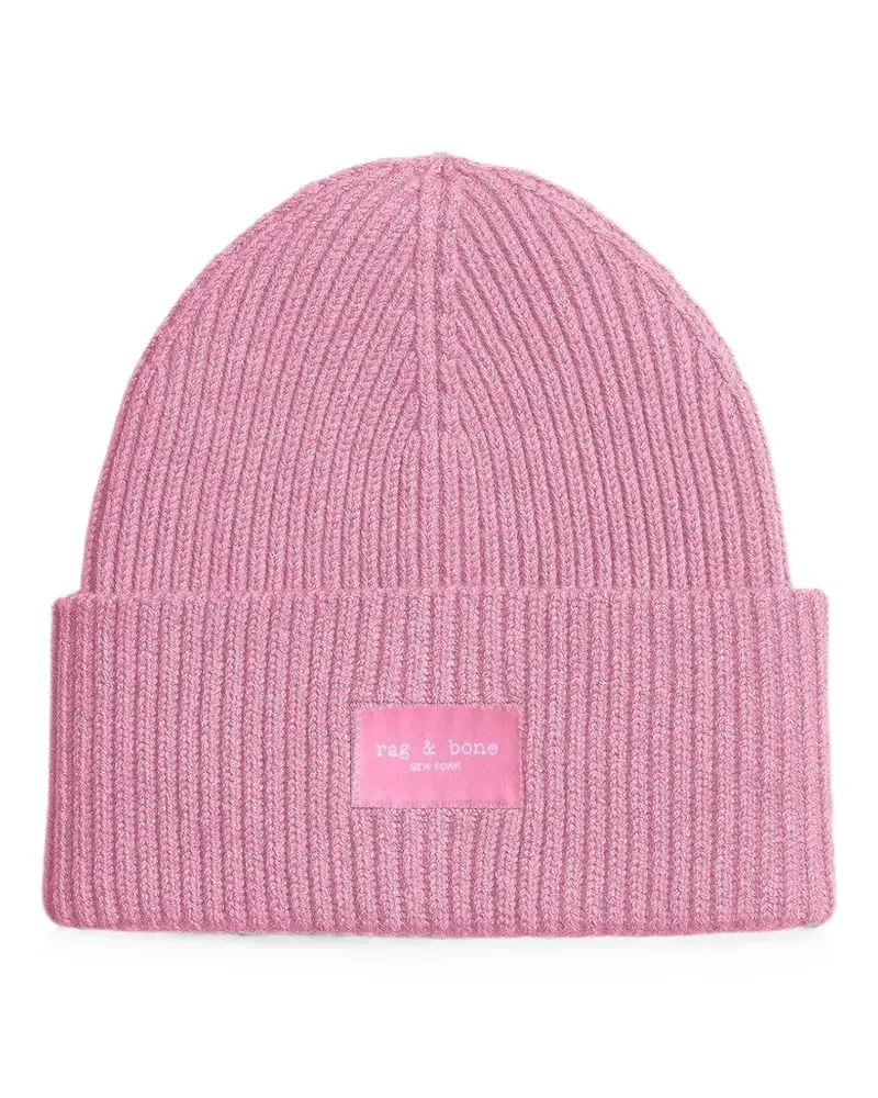 Rag & Bone Gerippte Blake Beanie - Rosa Rosa