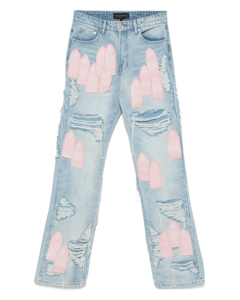 WHO DECIDES WAR Easter Jeans - Blau Blau