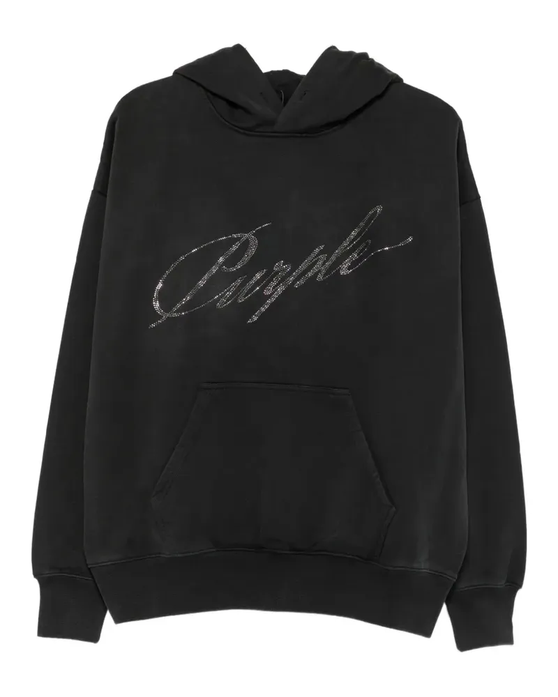 PURPLE BRAND crystal-logo hoodie - Grau Grau