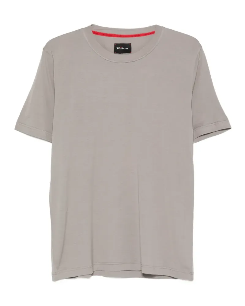 Kiton T-Shirt mit Rundhalsausschnitt - Grau Grau