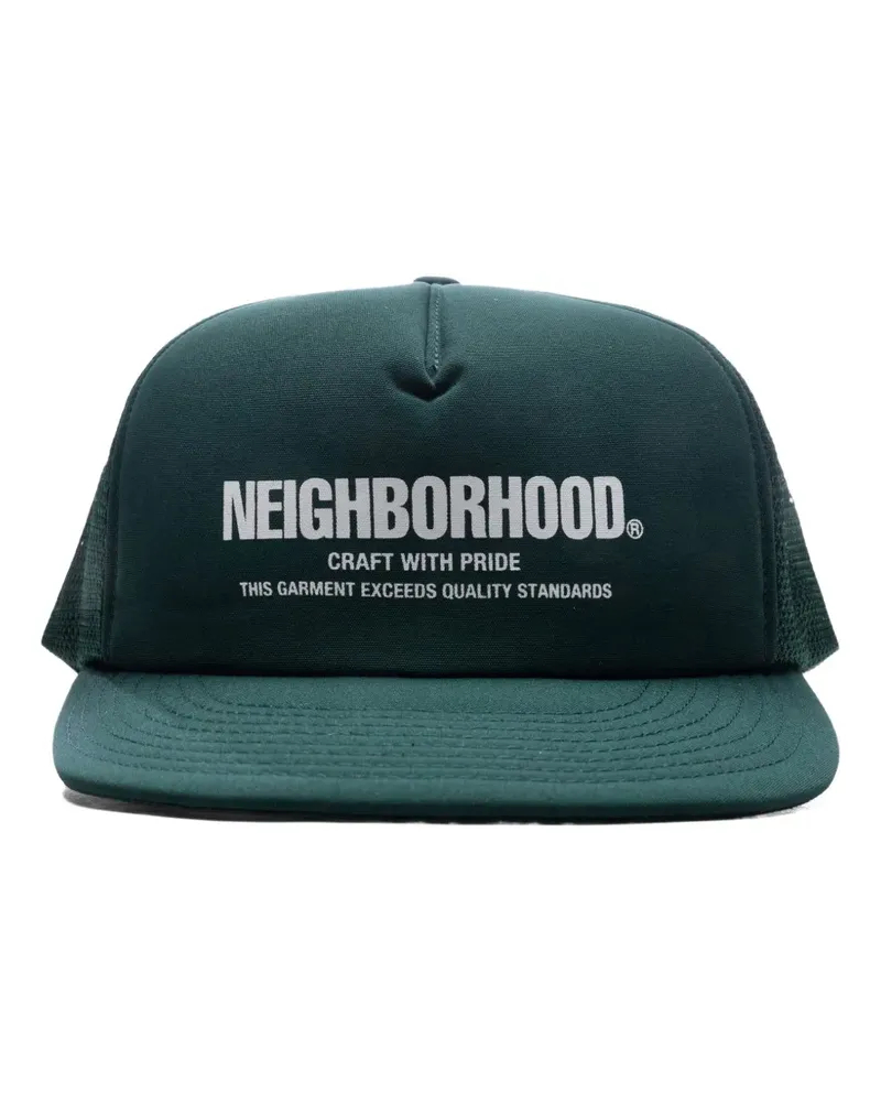 Neighborhood Baseballkappe mit Logo-Print - Grün Grün