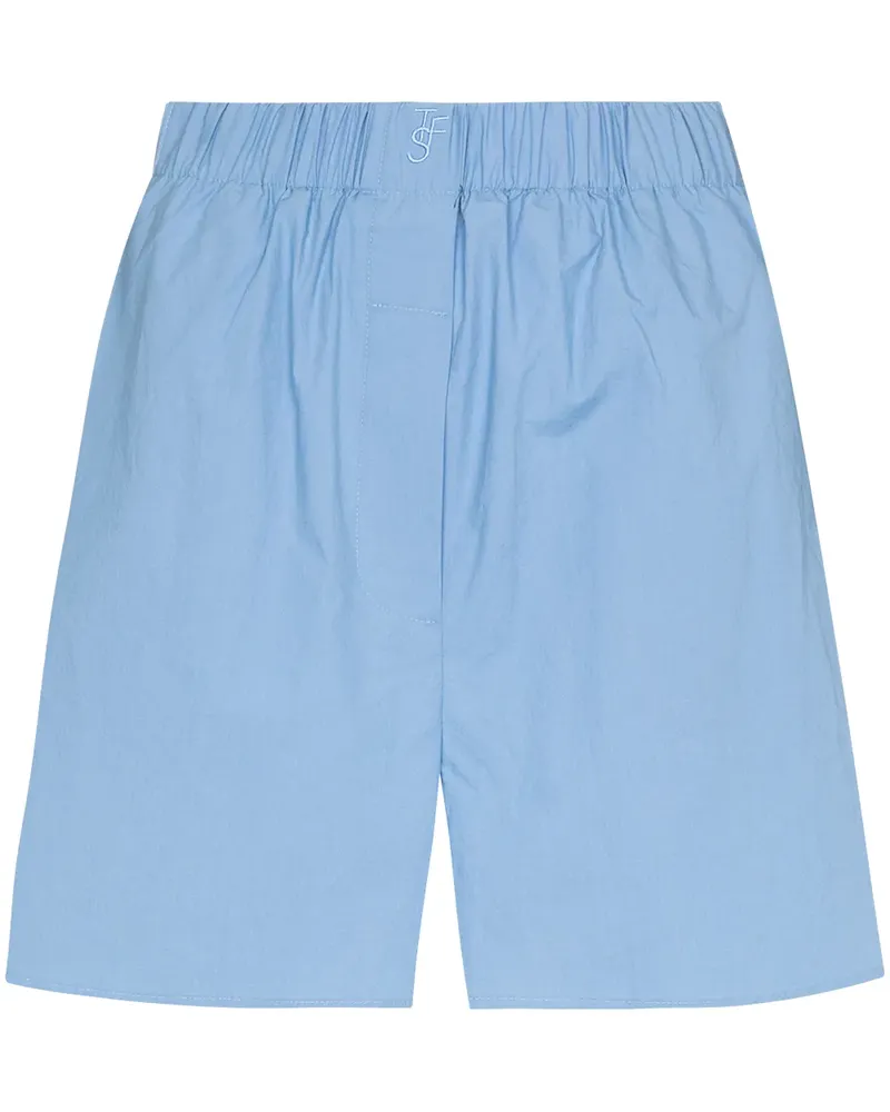 FRANKIE Shop Shorts aus Bio-Baumwolle mit Logo - Blau Blau