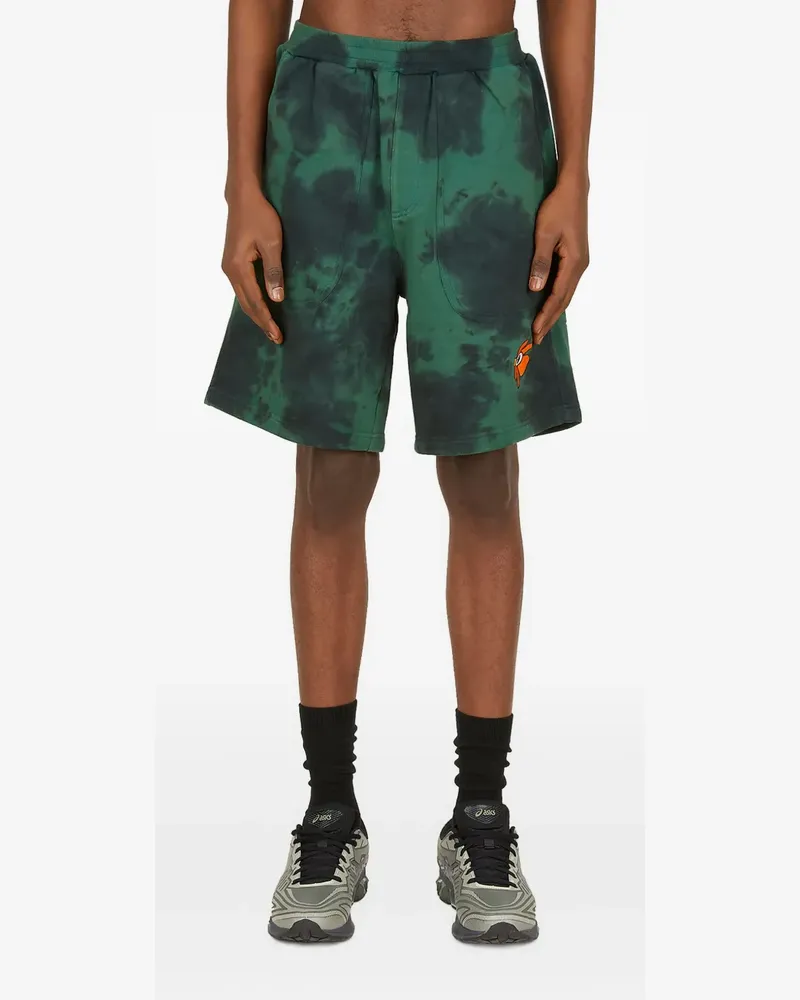Perks and Mini tie-dye embroidered shorts - Grün Grün