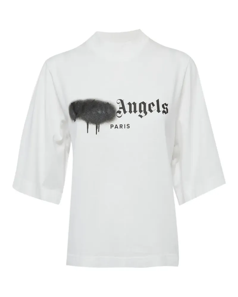 Palm Angels T-Shirt mit Logo-Print - Weiß Weiß