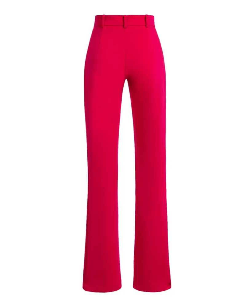 Pinko pressed-crease split-hem trousers - Rosa Rosa