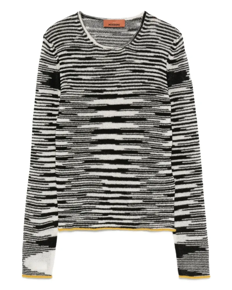 Missoni Gestreiftes T-Shirt - Schwarz Schwarz
