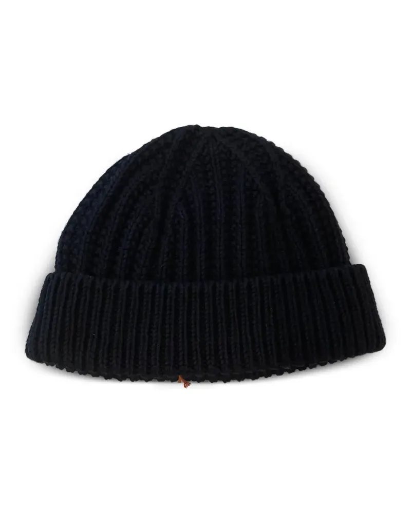 Loro Piana Gerippte Beanie - Blau Blau