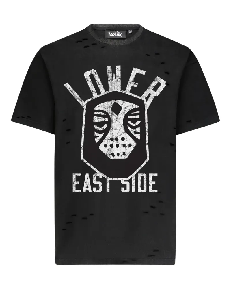 Haculla Lower East Side T-Shirt im Distressed-Look - Schwarz Schwarz