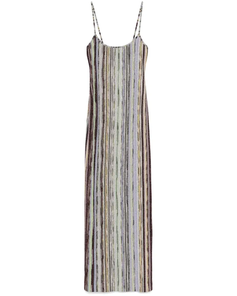 Missoni Gestreiftes Lurex-Kleid - Silber Silber