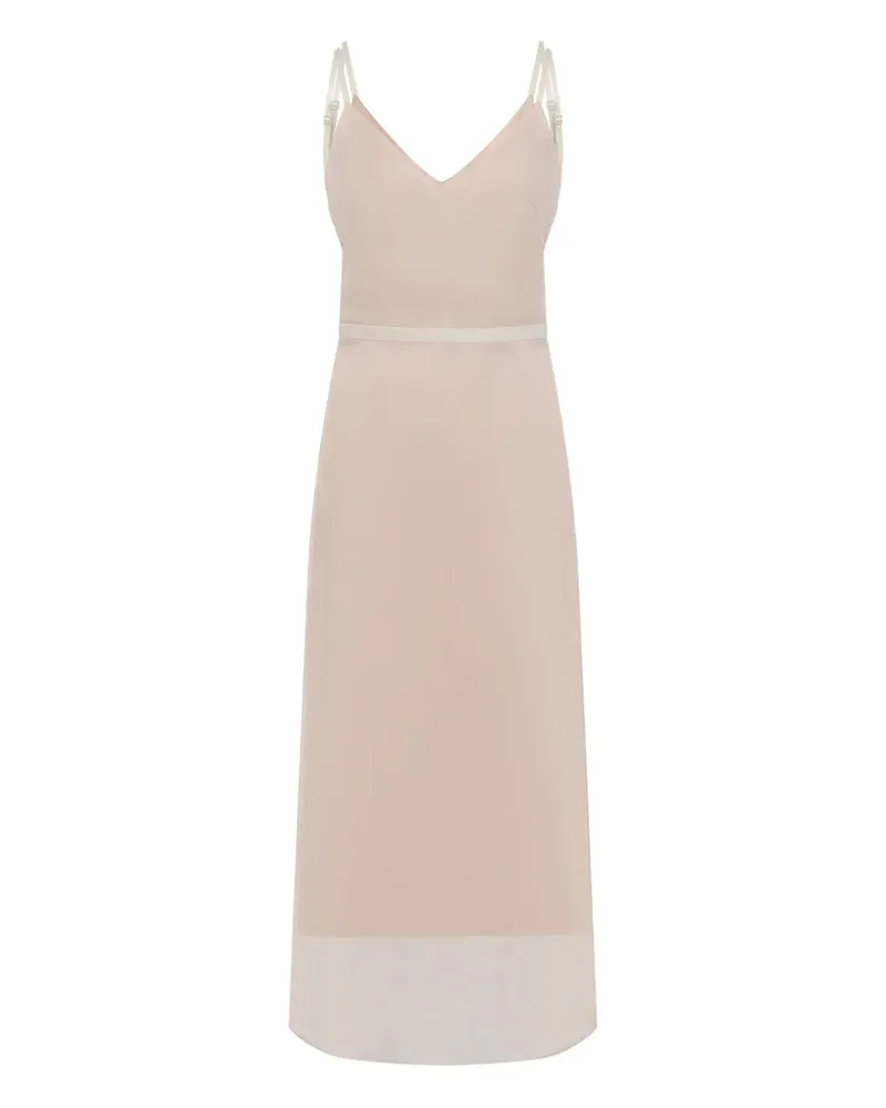 Carven Rückenfreies Seidenkleid - Rosa Rosa