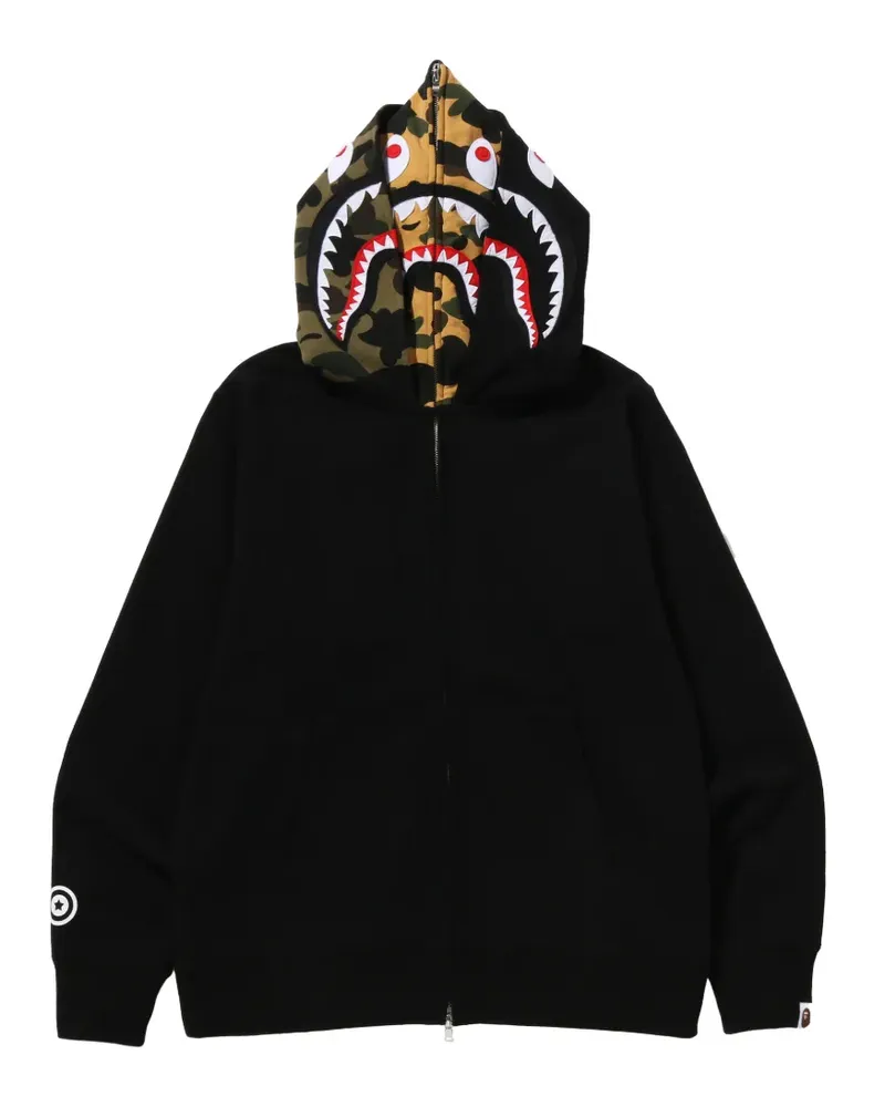 BAPE Kapuzenjacke mit Logo - Schwarz Schwarz