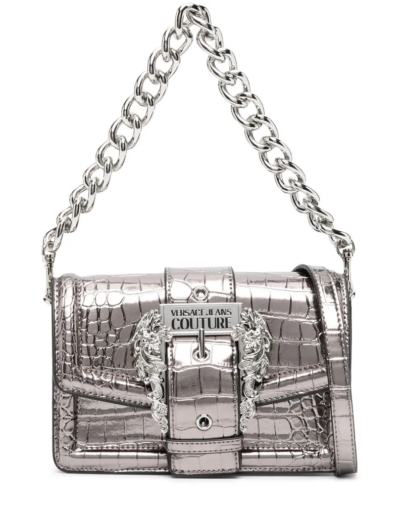 Versace Jeans Umhängetasche mit Schnalle - Silber Silber