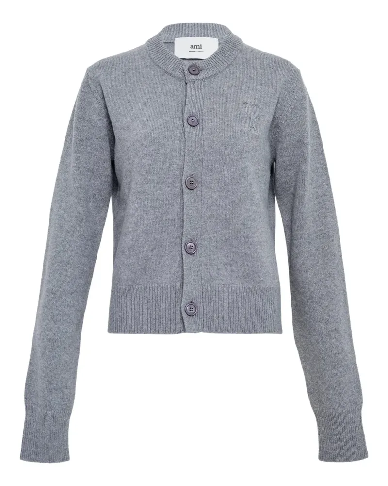 AMI Paris button-fastening cardigan - Grau Grau