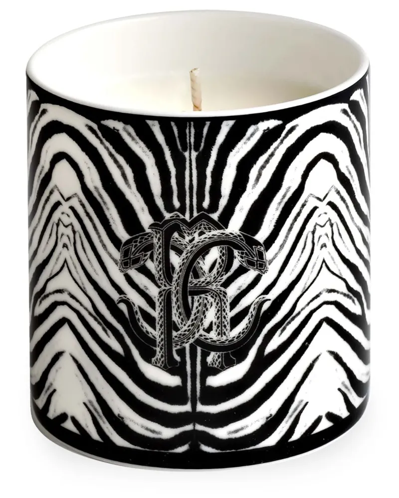 Roberto Cavalli Home Zebra Duftkerze (270g) - Schwarz Schwarz