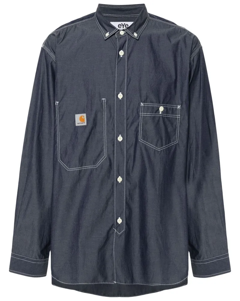 Junya Watanabe x Carhartt Chambray-Hemd Blau