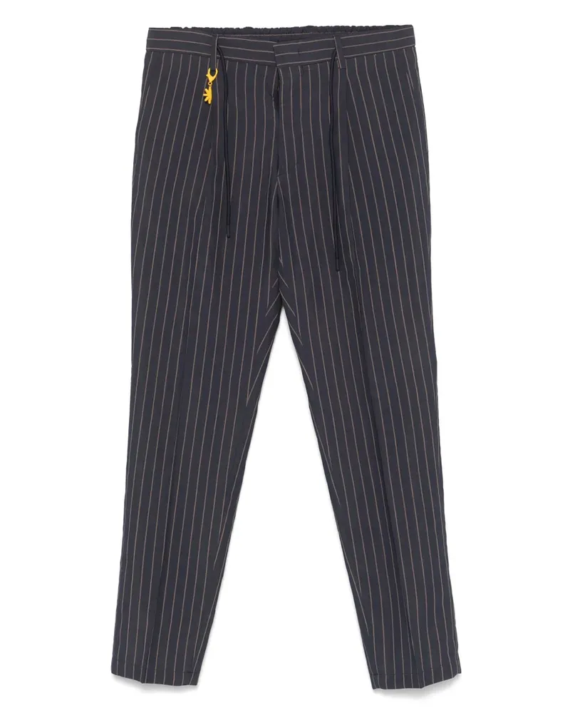 Manuel Ritz Gestreifte Chino - Blau Blau