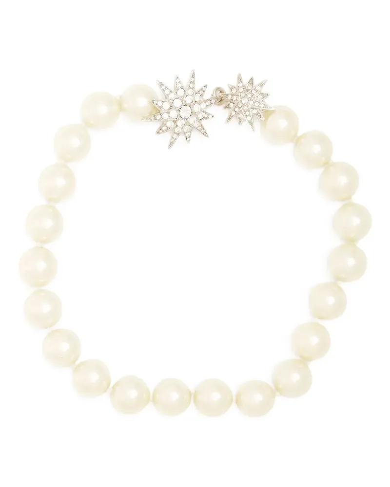 Kenneth Jay Lane Halskette mit Kristallen - Nude Nude