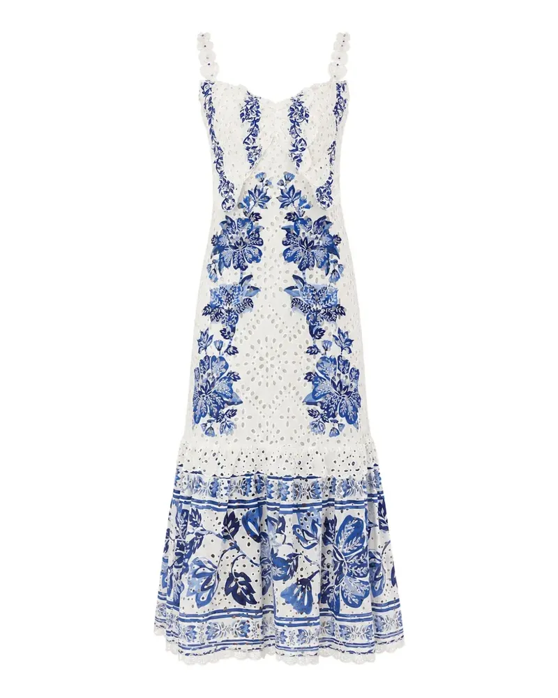 FARM Rio Klassisches Midikleid - Weiß Weiß