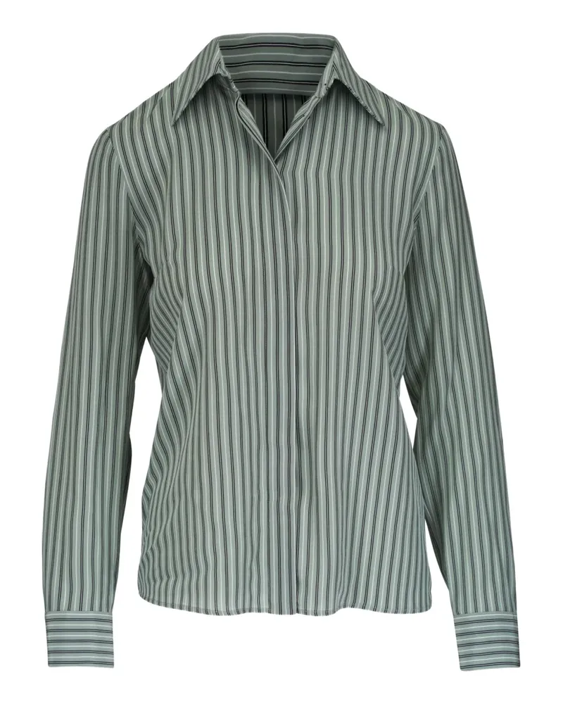 Michael Kors Gestreiftes Hemd - Grün Grün