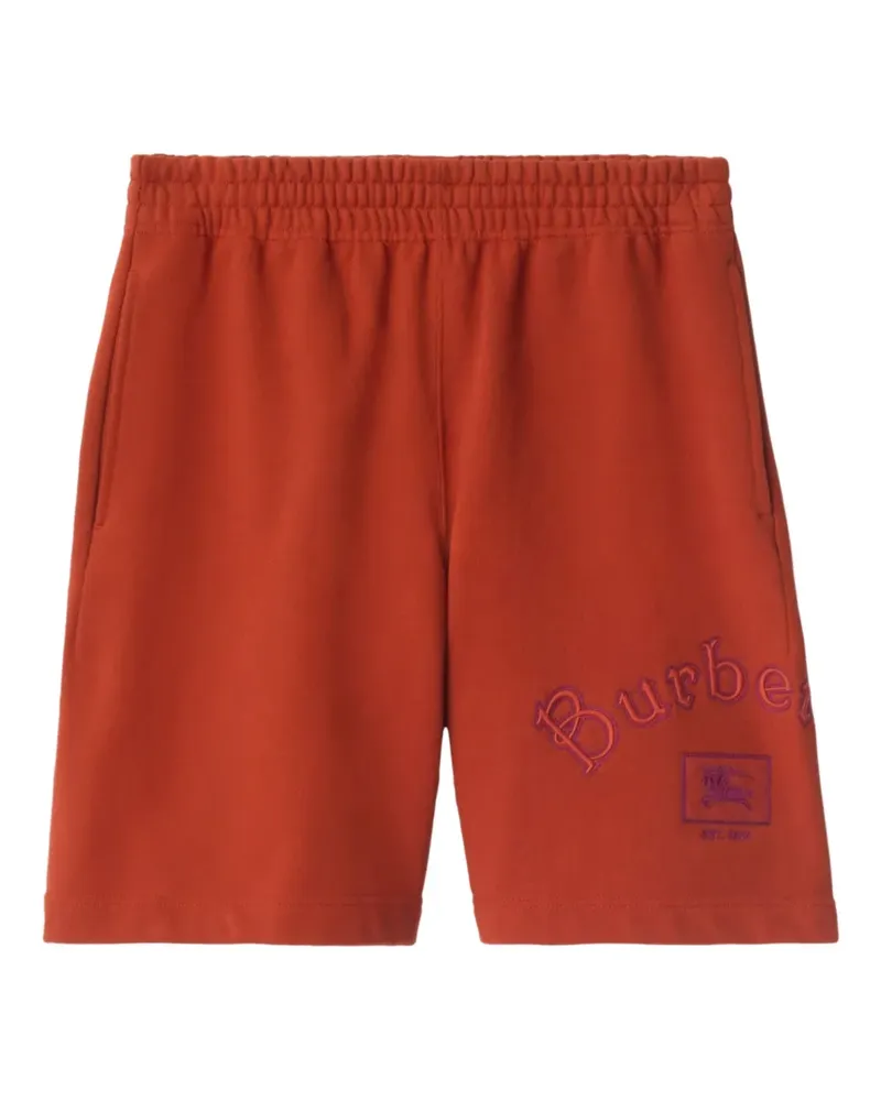 Burberry Shorts mit Gothic-Stickerei - Orange Orange