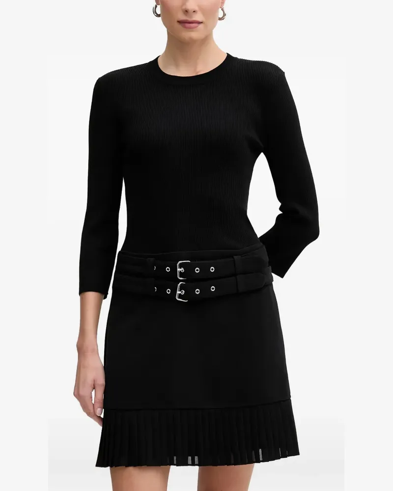 Morgan RANOS Minikleid mit Falten - Schwarz Schwarz