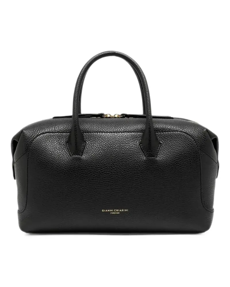 Gianni Chiarini Tote Bag aus gekörntem Leder - Schwarz Schwarz