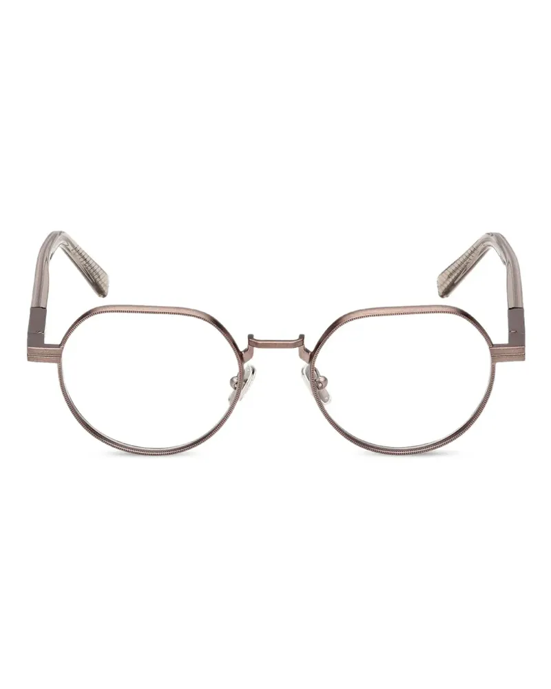 Ermenegildo Zegna geometric-frame glasses - Braun Braun