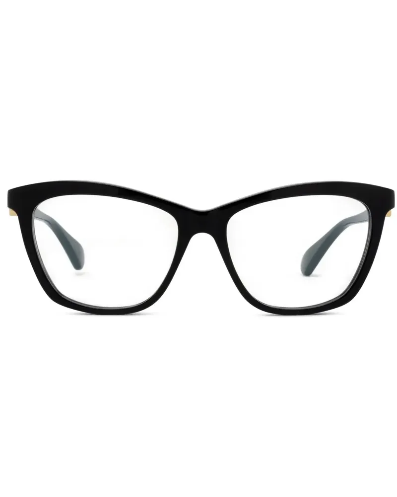 Cartier Brille mit Logo-Schild - Schwarz Schwarz