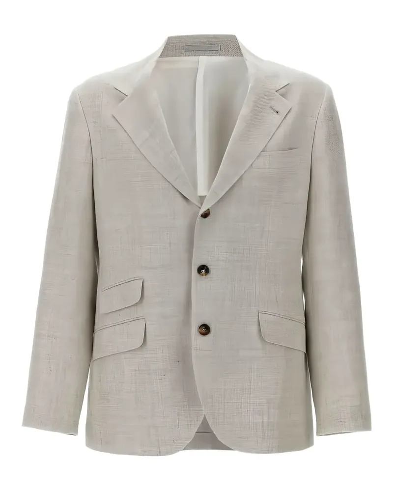 Brunello Cucinelli single-breasted blazer - Grau Grau