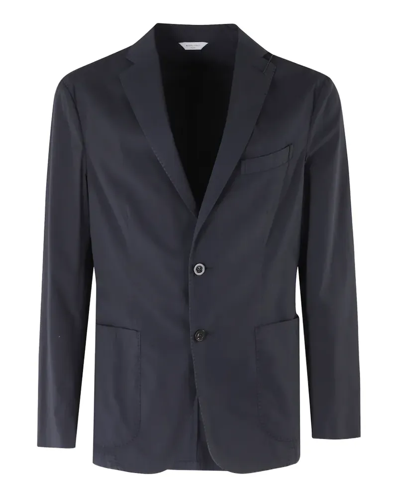 Boglioli single-breasted notch-lapel blazer - Blau Blau