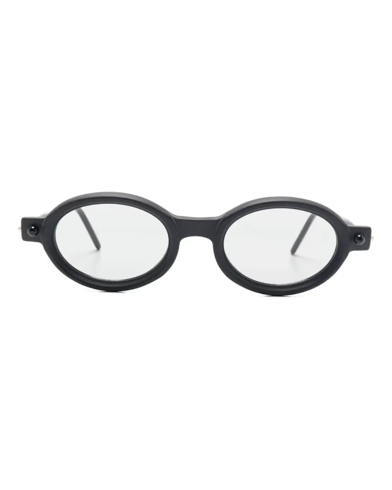 KUBORAUM Brille mit rundem Gestell - Schwarz Schwarz