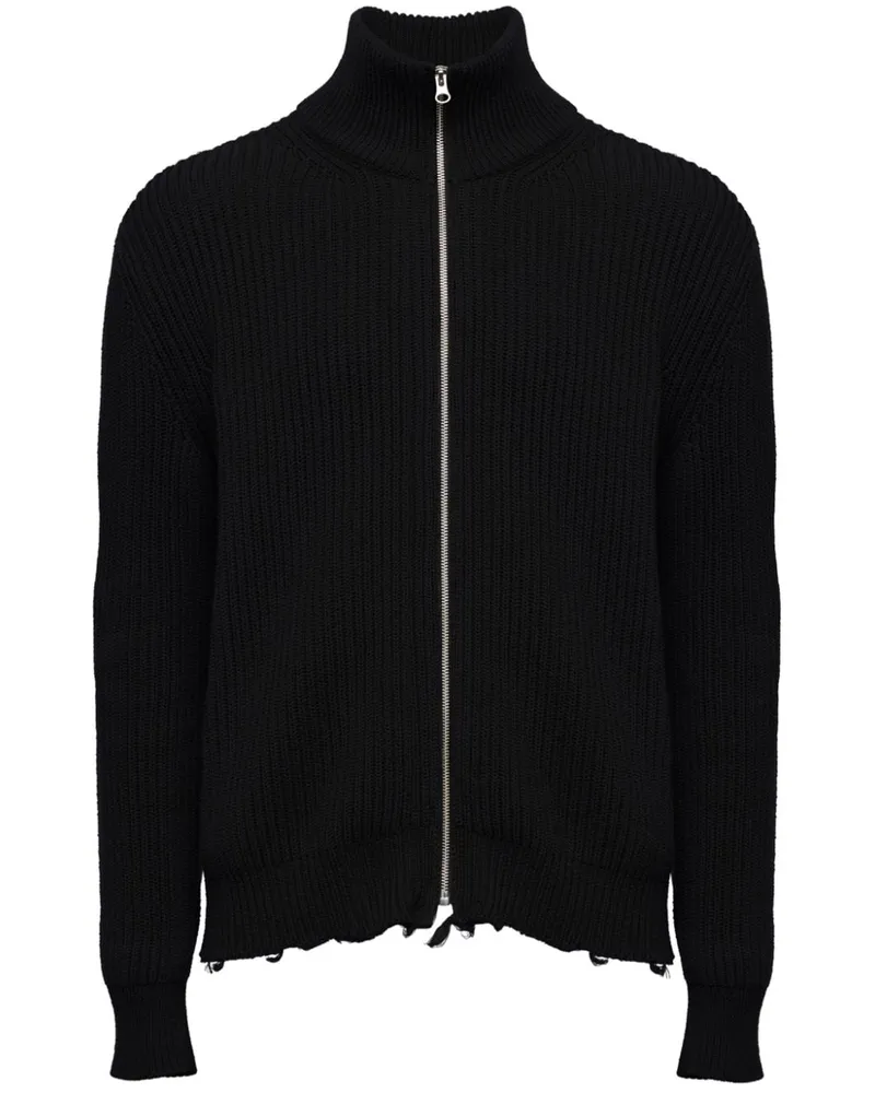 Maison Margiela Cardigan mit Reißverschluss - Schwarz Schwarz