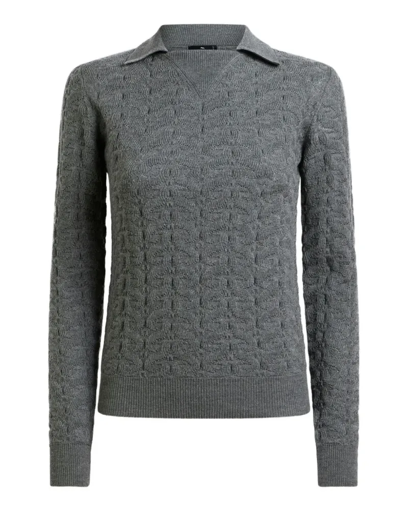 Etro cable-knit sweater - Grau Grau