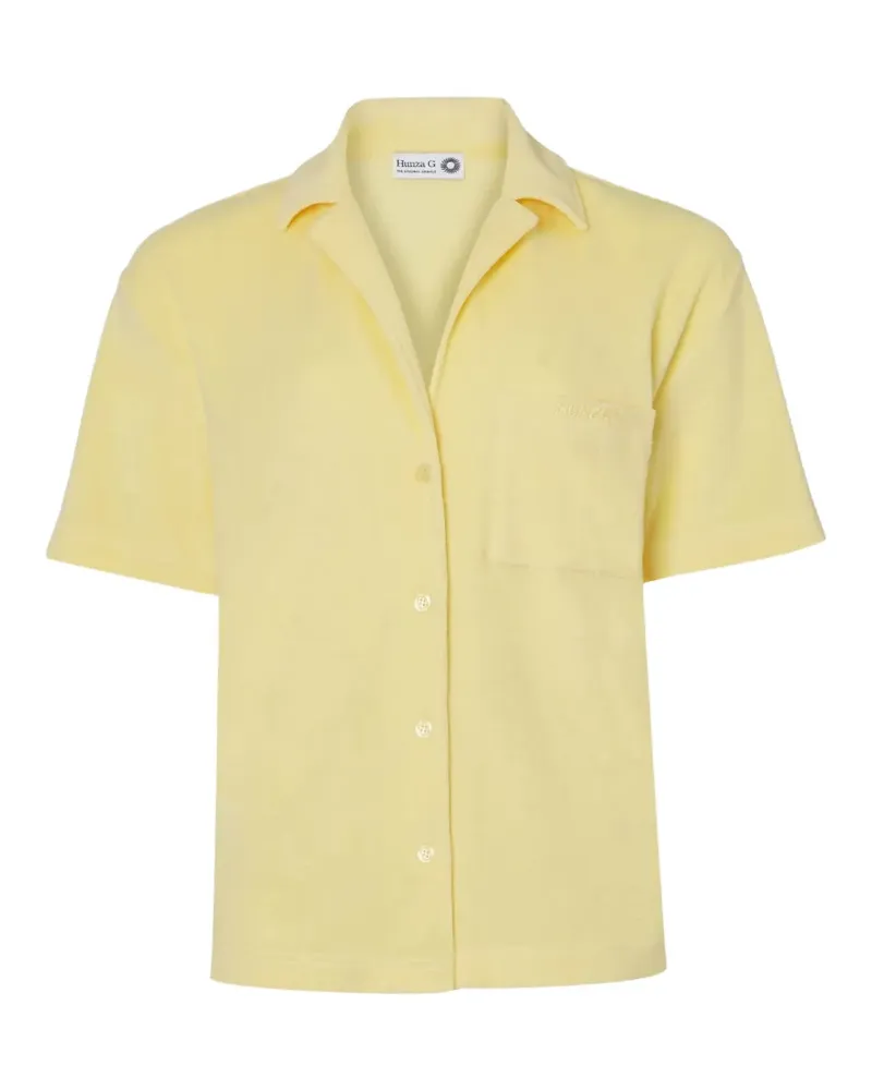 Hunza G towelling short-sleeve shirt - Gelb Gelb