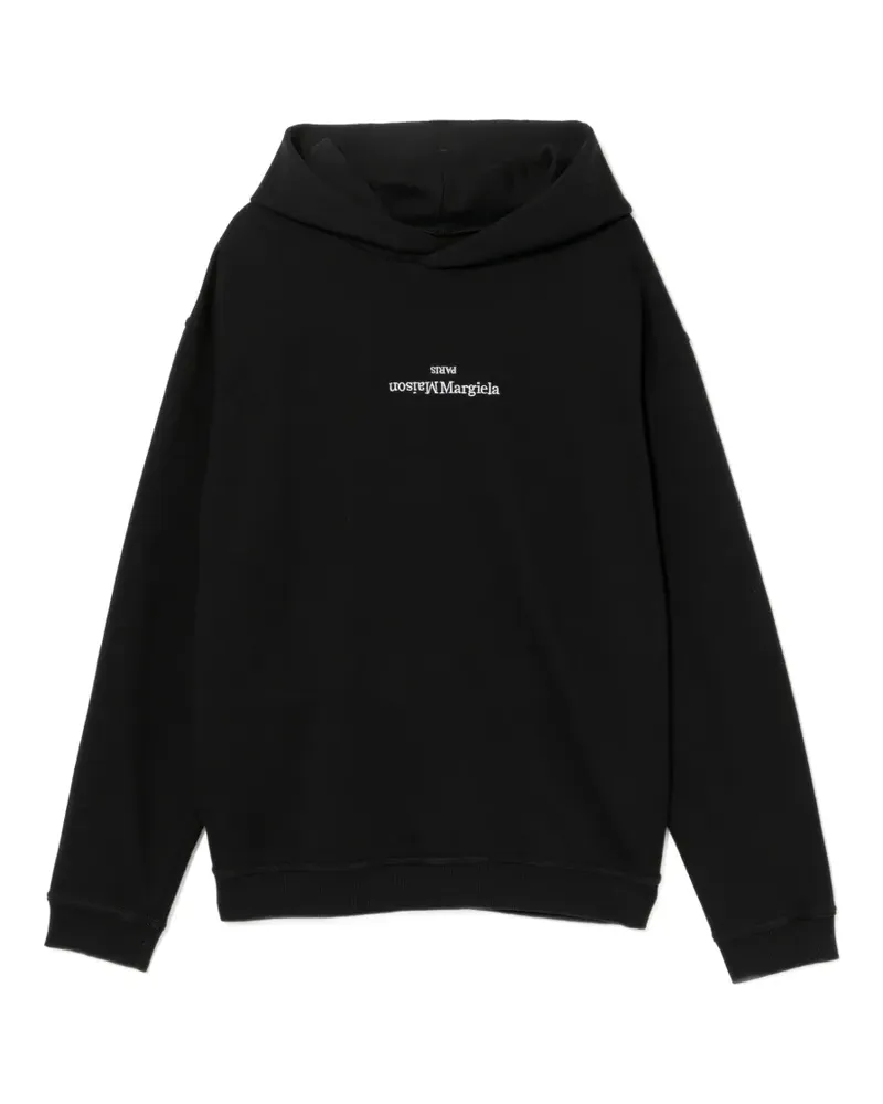 Maison Margiela Hoodie mit Stickerei - Schwarz Schwarz