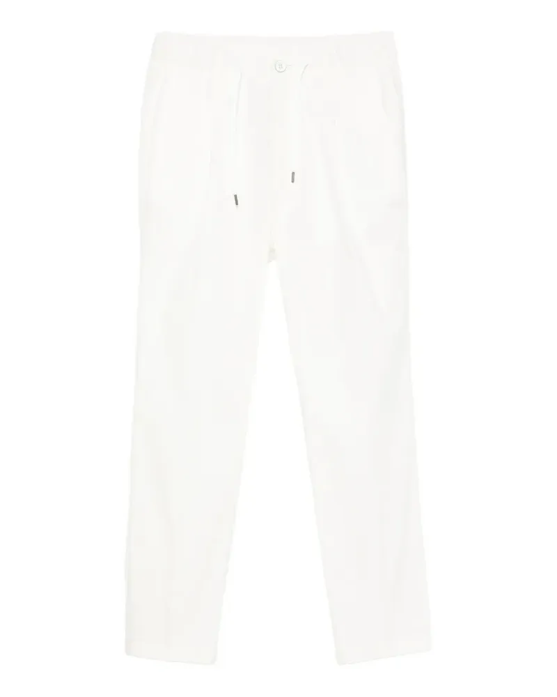 Herno Gerade Hose mit Kordelzug - Weiß Weiß