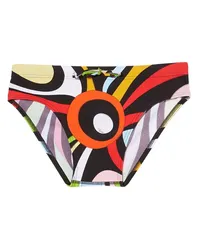 Emilio Pucci Badeshorts mit abstraktem Print Schwarz