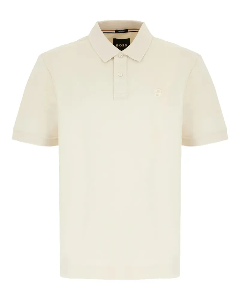 HUGO BOSS Poloshirt mit Logo-Stickerei - Nude Nude