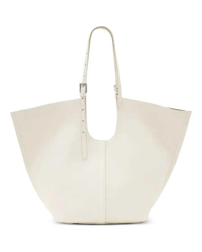 AllSaints Ara Tote Bag mit Schnallen - Weiß Weiß