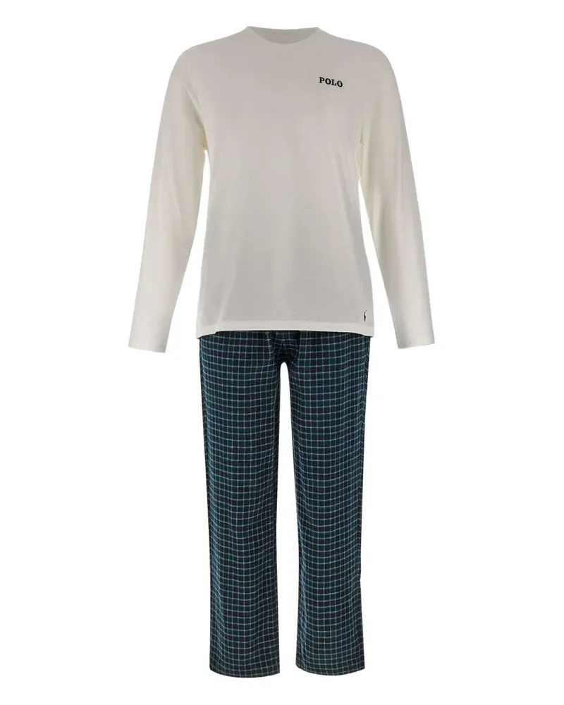 Ralph Lauren logo-embroidery pajama set - Weiß Weiß