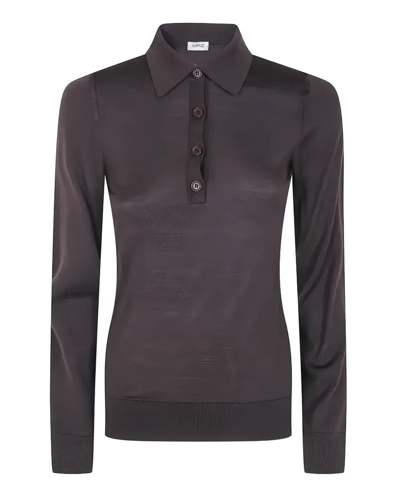 MRZ wool polo shirt - Braun Braun