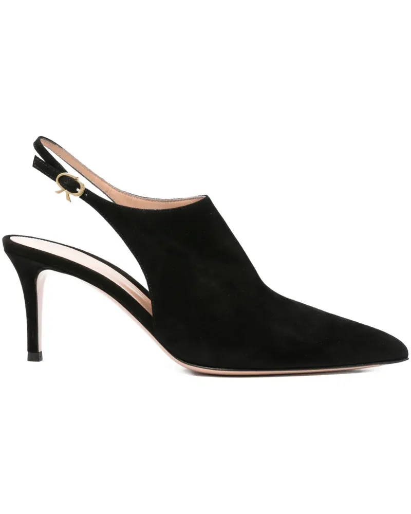 Gianvito Rossi Spitze Pumps 80mm - Schwarz Schwarz