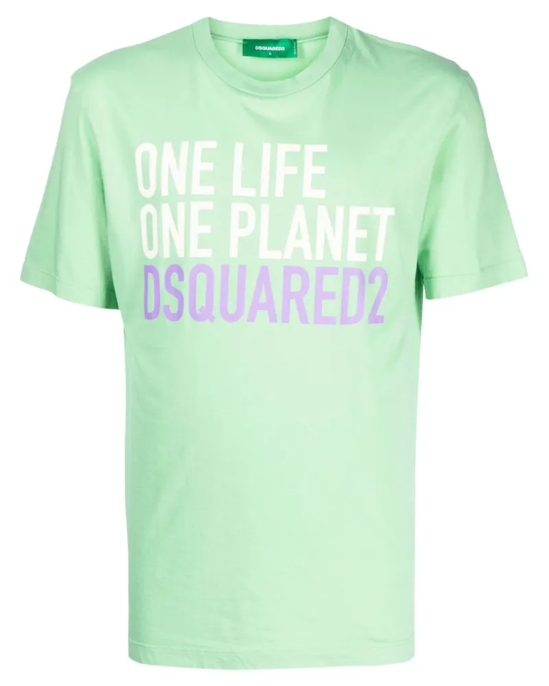 Dsquared2 T-Shirt mit Rundhalsausschnitt - Grün Grün
