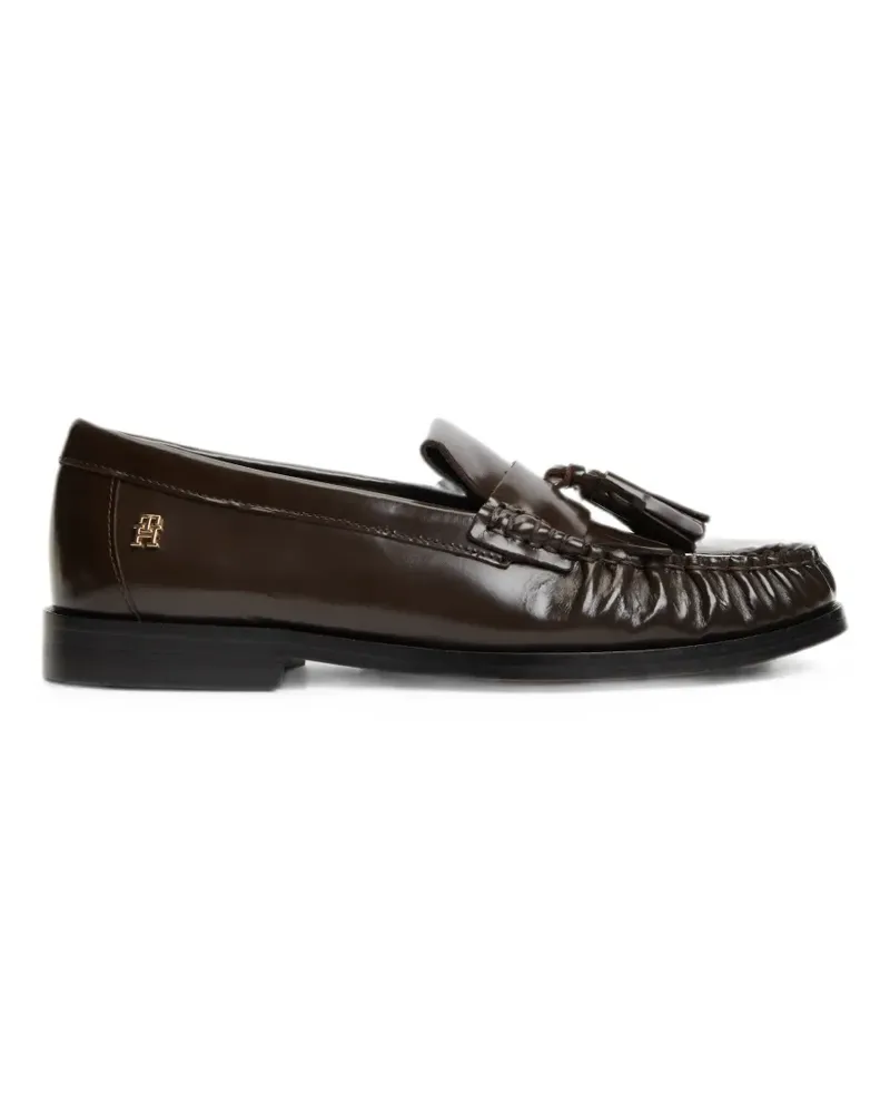 Tommy Hilfiger tassel leather loafers - Braun Braun